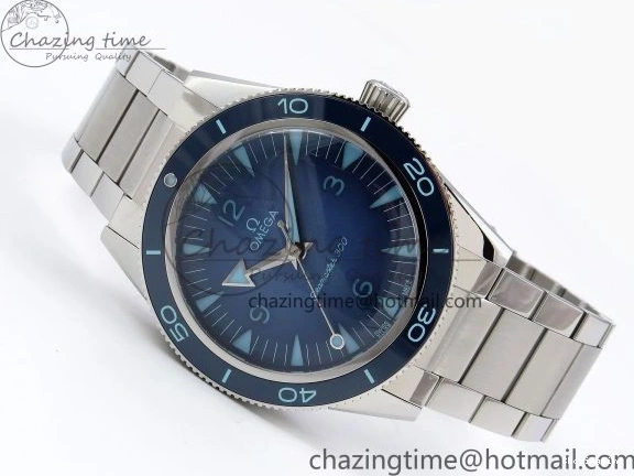 0504 Seamaster 300 Heritage VSF 1:1 Best Edition Blue Dial on SS Bracelet A8912 Super Clone Packable 7716